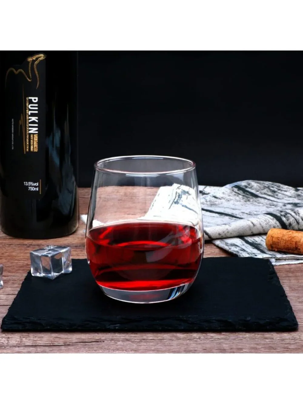 Set of 24 Stemless Wine Glasses, 12 oz Elegant Drinkware for Parties & Events